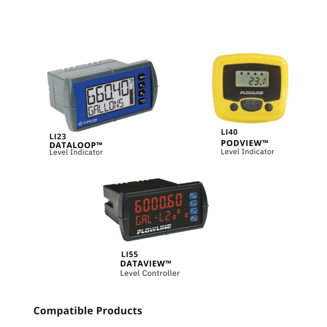 Flowline EchoPod® DL10 Ultrasonic Liquid Level Sensor Transmitter