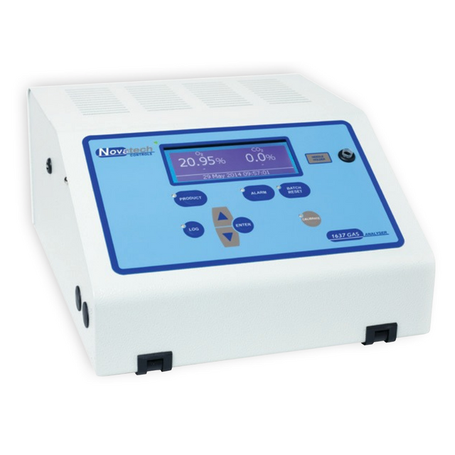 Novatech Controls 1637-Mk II Oxygen & Carbon Dioxide Analyser